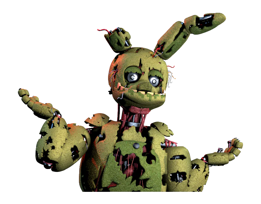 Create meme fnaf 3 springtrap art, fnaf anime springtrap, FEM