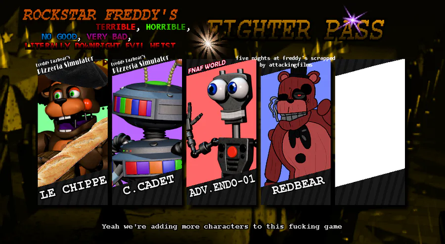 FNAF World Ultimate: Adventure Candy Cadet :D Made by me :  r/fivenightsatfreddys