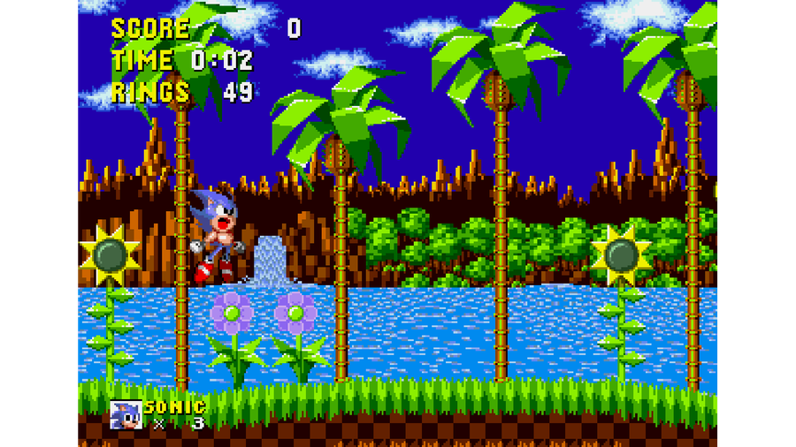 Super Sonic & Hyper Sonic in Sonic 1 - Play Super Sonic & Hyper
