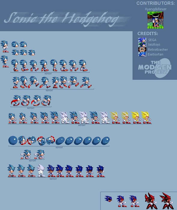 Sonic Mod Gen Sprites