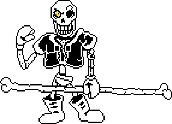 Disbelief Papyrus Sprite Phase 5 free images, download Disbelief Papyrus .....