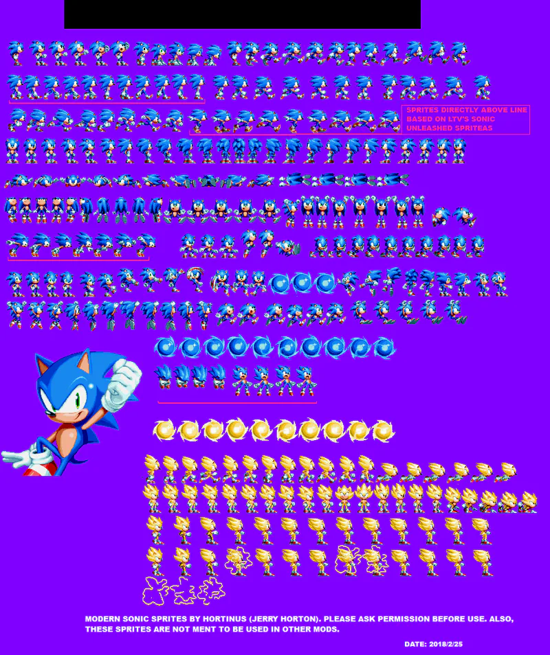 Sonic Sprites. Need Help!