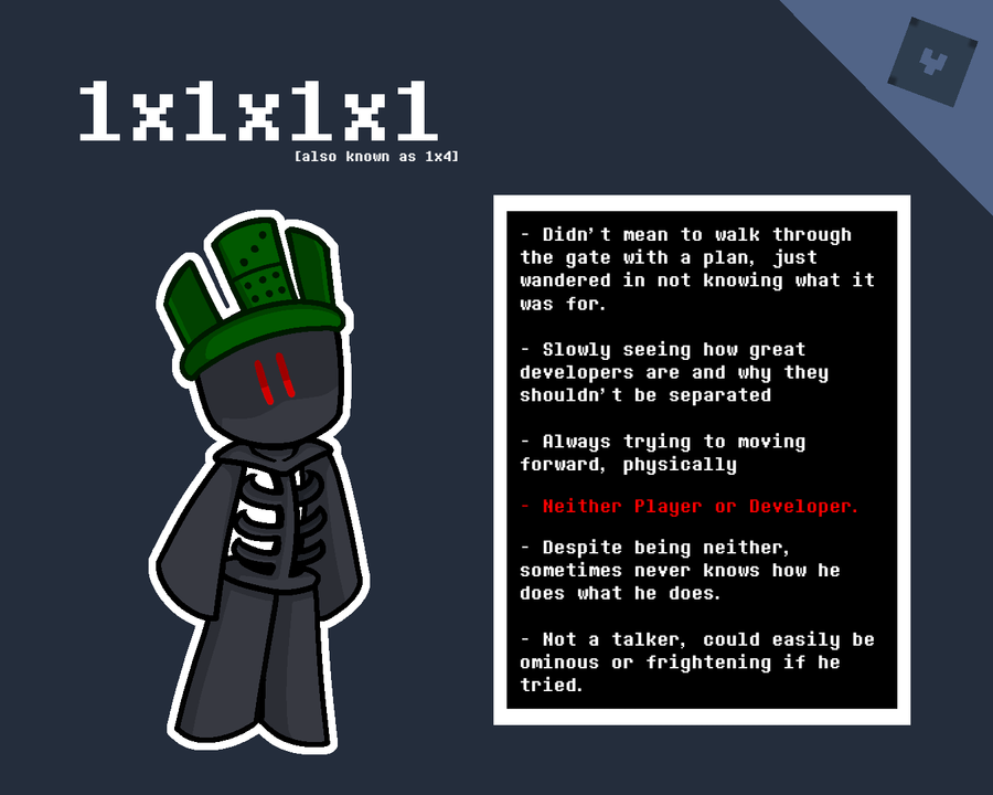 Info About The Main Character For The Au Town Of Robloxia Destroyed Undertale X Roblox Au By Kellelagain07 - 1x1x1x1 is still on roblox