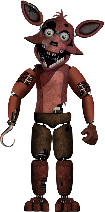 DarkTaurus on Game Jolt: [Fanart] Withered Foxy from FNAF Rewritten: '87  illustrated edition