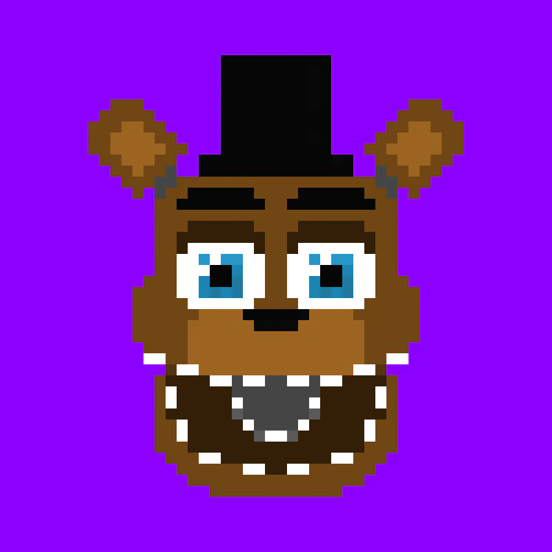 Mr. Afton🔪 on Game Jolt: Shadow Freddy pixel art #FNaF