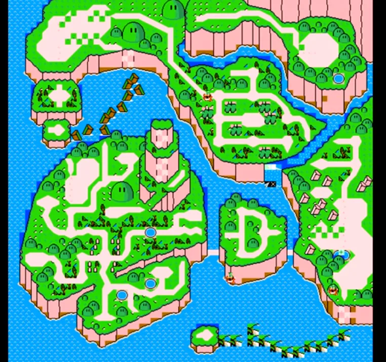 Super Mario World Beta Map Dylans0123495 On Game Jolt: "This Is How Super Mario World Beta Overworld  Would've Looked Like,..."