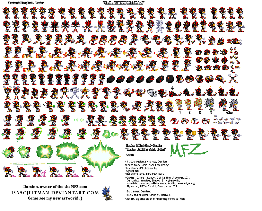 Tails from Sonic Hedgehog 3 spritesheet ripped by Frario