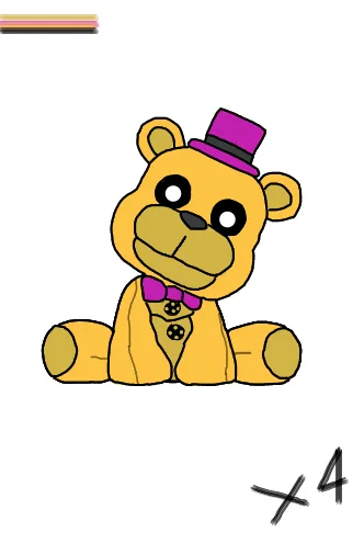 Palette challenge #1- Fredbear  Fnaf golden freddy, Fnaf, Fnaf drawings