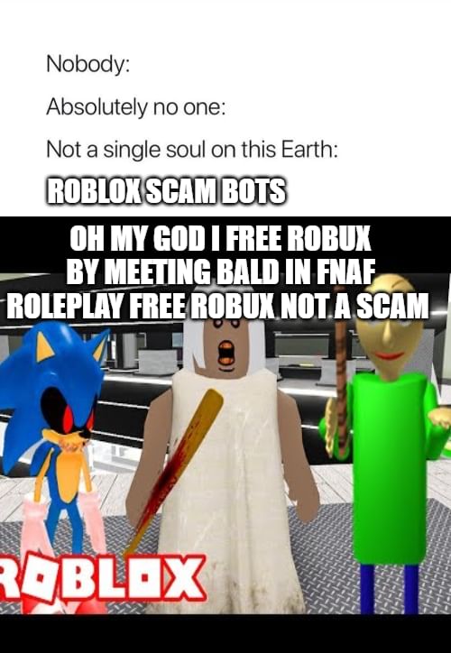 Why Are All The Scam Bots Blue Now Roblox