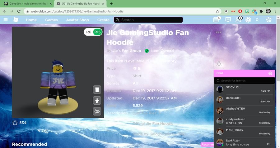 New Posts In Avatar Roblox Community On Game Jolt - roblox plague doctor hood