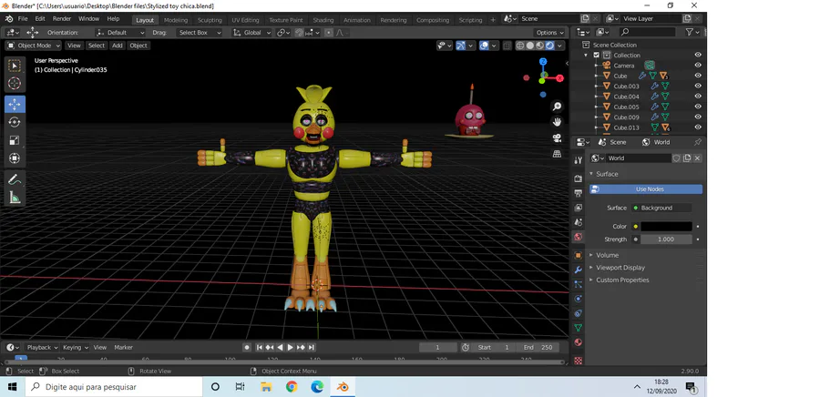 3D file FNAF / Five Nights at Freddy's Withered Chica Files For