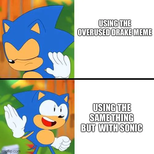 Distracted Sonic - Imgflip