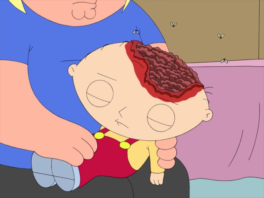 AH HELL PETER STEWIE IS DEAD Lois shut up i'm trying to watch this...