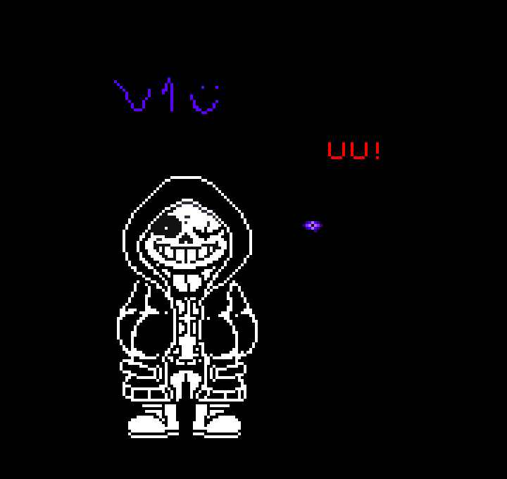 Pixilart - deltarune sans battle sprite by fusion12345