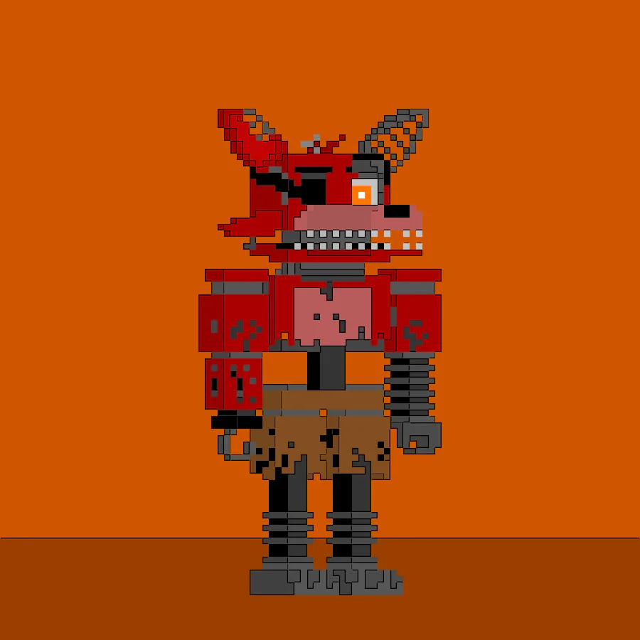 Pixilart - un withered foxy by Foxy-FNaF