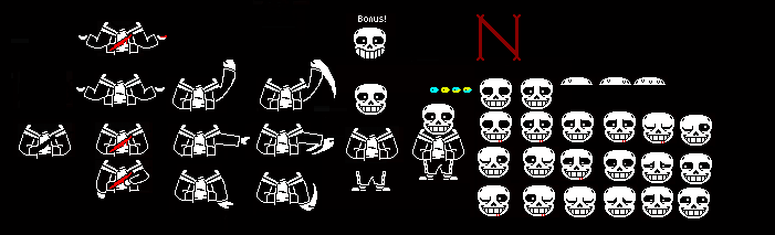 Nanickster Be Respectful On Game Jolt Finished Me My Sans Sprite Sheet Ask Before Use