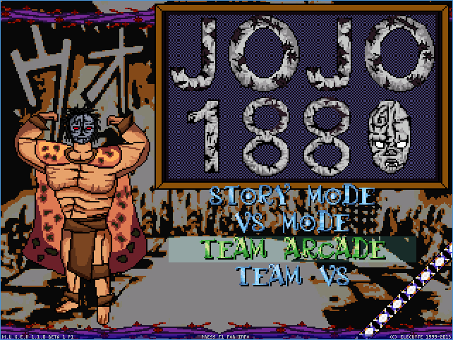 MUGEN GAME] JoJo's Bizarre Adventure Beta 2.5 by SlavikOld - Game Jolt