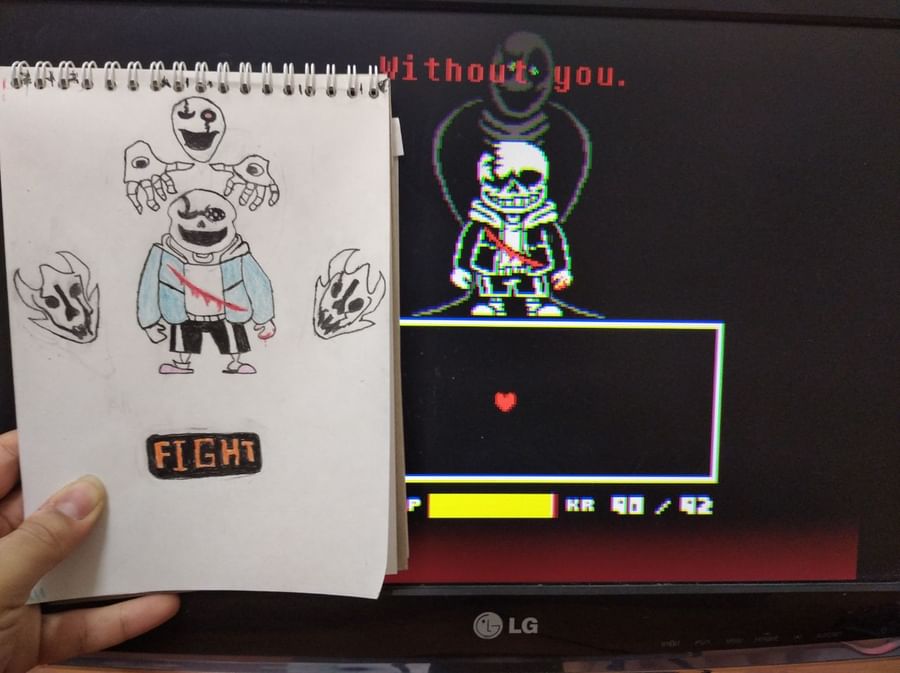 Amir Pixeleton On Game Jolt Undertale Last Breath Phase 3 This Is My Art From Undertale Last B