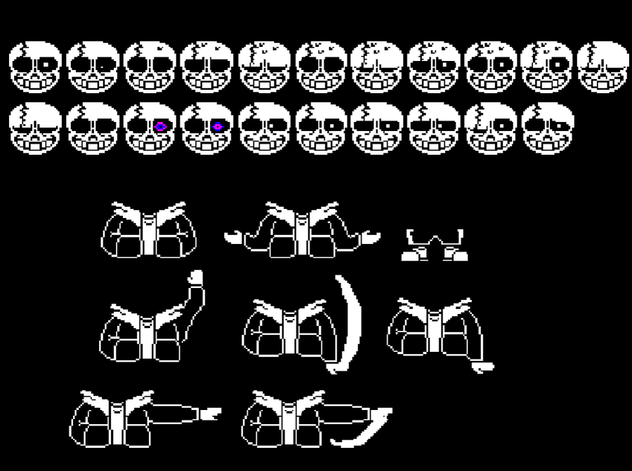 SansSpriteSheet - Pixilart
