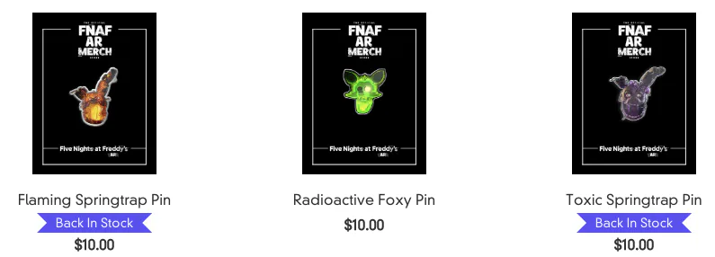 FNAF AR Merch Store