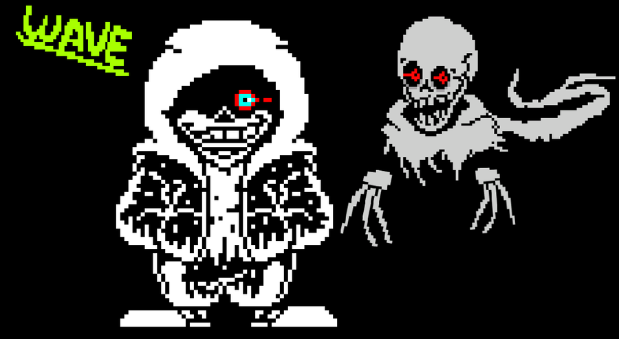 Dusttale Sans Sprite by ZekeNG on Newgrounds