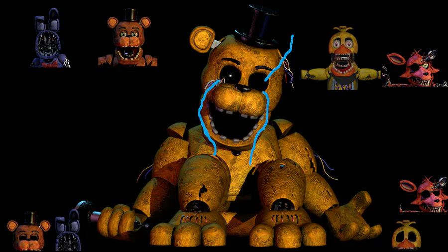 Kirbdavon on Game Jolt: golden freddy and shadow freddy