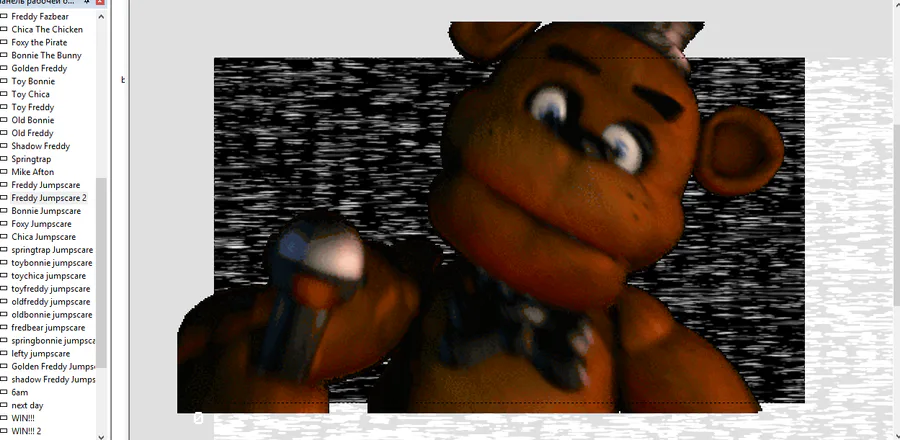 Scrap FredBear jumpscare. (frame credit to fnaf wiki) : r