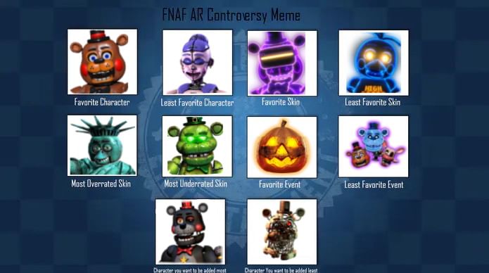 all fnaf security breach characters names