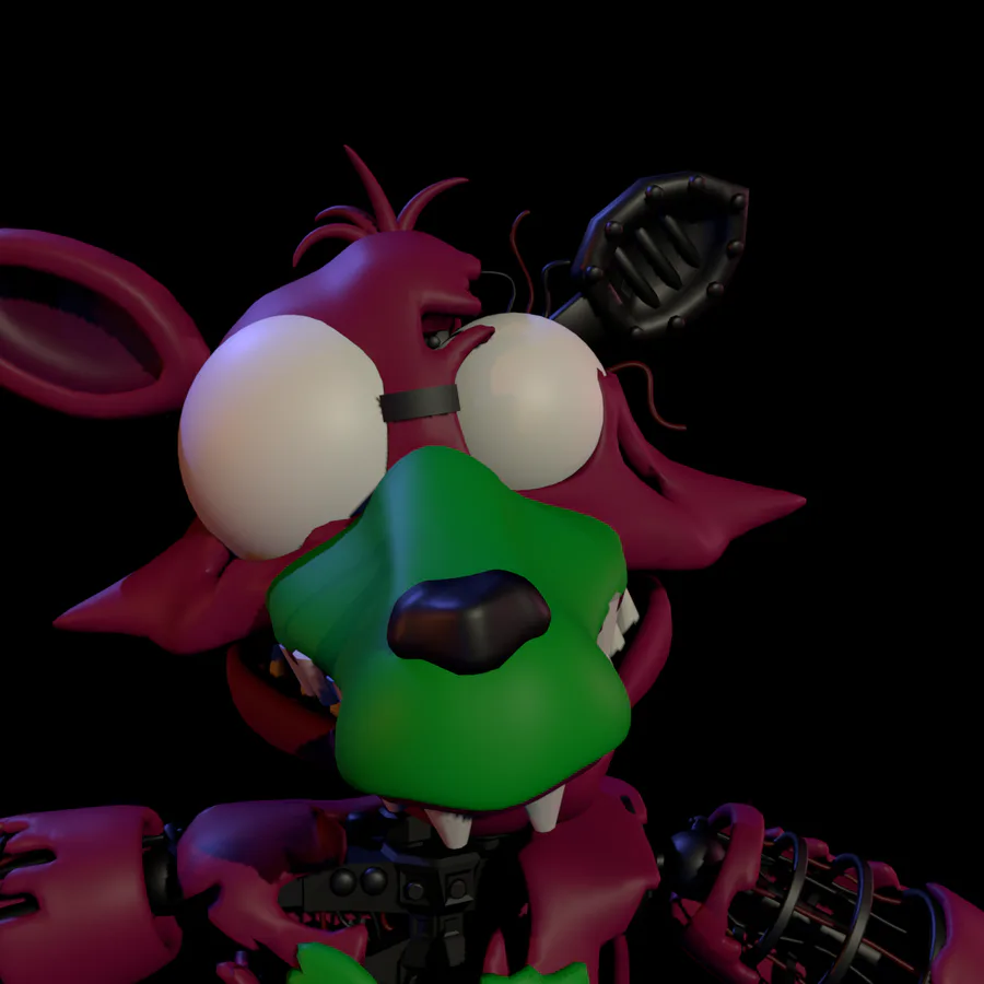 c4d) withered foxy render : r/fivenightsatfreddys