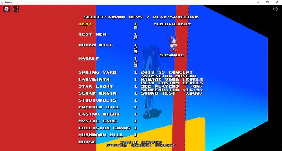 Custom levels 3 in Classic Sonic Simulator and Classic Simulator