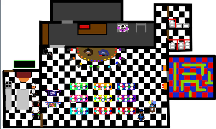 Pixilart - fnaf 1 map by Anonymous