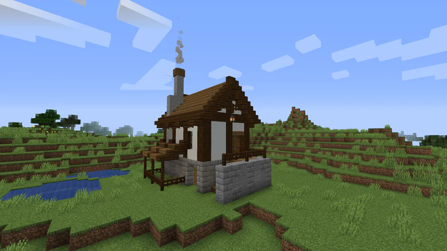 Technoblade house in Minecraft  Survival house tutorial Minecraft