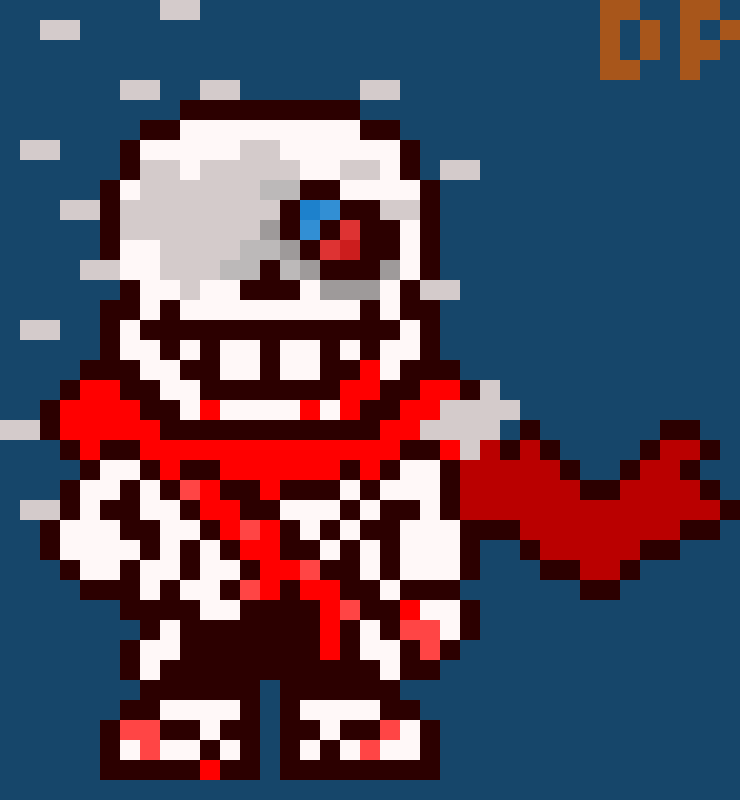 Undertale Aftertale Sans Pixel Art Maker Png Undertale - Undertale