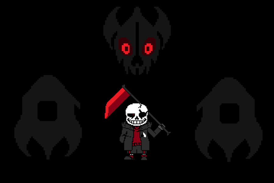 Sans face do not steal pixel art