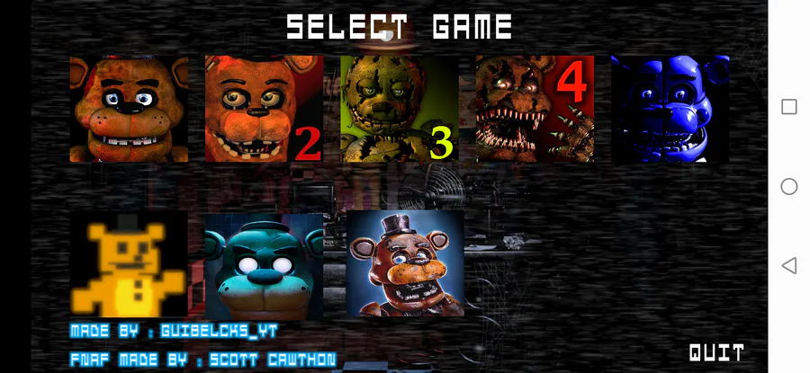 Fnaf 1-8 Jumpscare Simulator Android by GuiBelcks Dev - Game Jolt