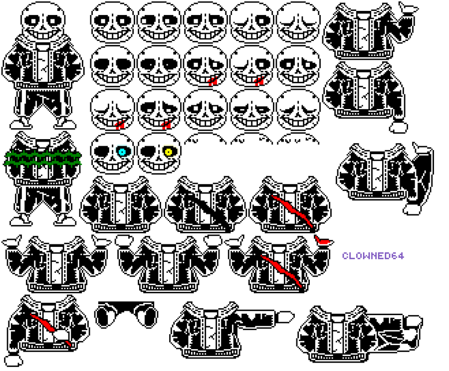 NaNickster(#Be Respectful) on Game Jolt: Finished me my sans sprite sheet  ask before use