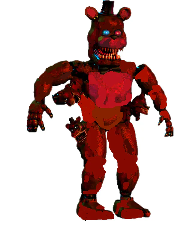 DarkTaurus on Game Jolt: [Fanart] Withered Foxy from FNAF Rewritten: '87  illustrated edition