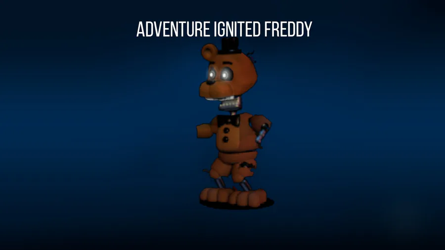 FNAF 1 Ignited Freddy  My own Custom Animatronic and inky designs