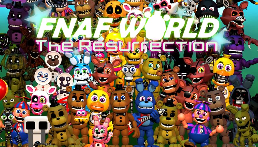 Фнаф ворлд как получить. ФНАФ мультиплеер. FNAF World the Resurrection. ФНАФ ворлд Тиер лист. ФНАФ мультиплеер 3д.