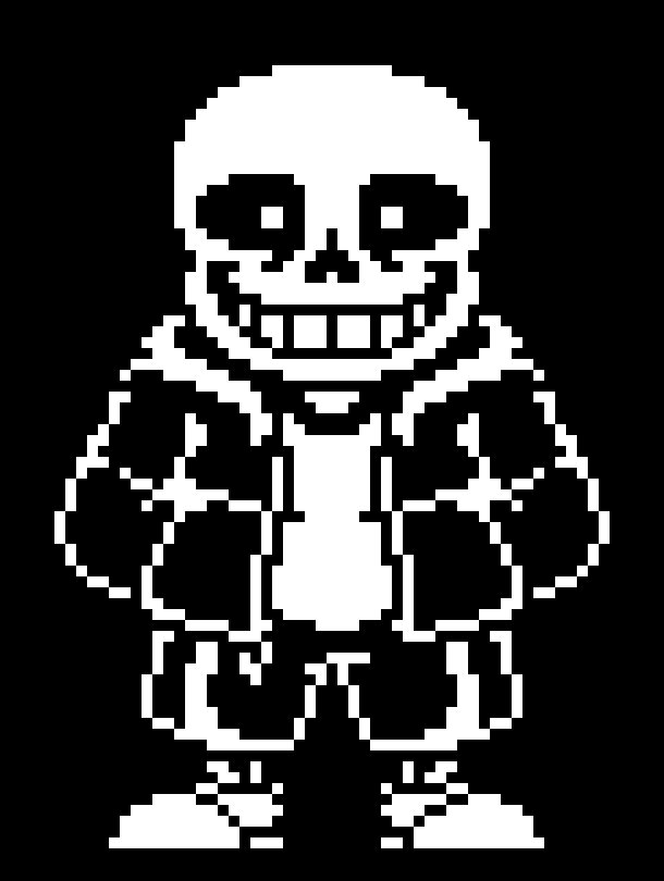 Sans sprite v4 fixed pixel art