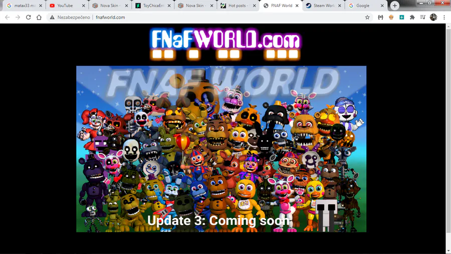 New posts in general - FNAF World Update 3 (Reimagined) Community on Game  Jolt