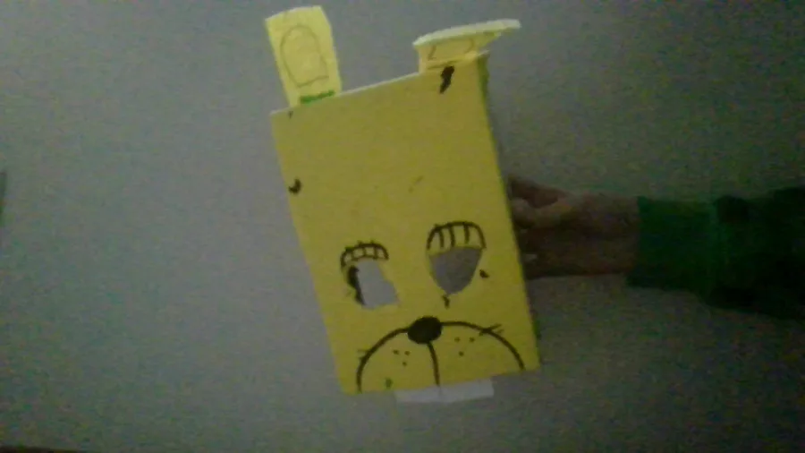 How to make a Fredbear Mask using Paper - DIY FNAF Mask 