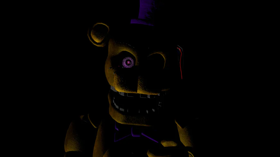 Nightmare Fredbear for a collab im part of : r/fivenightsatfreddys