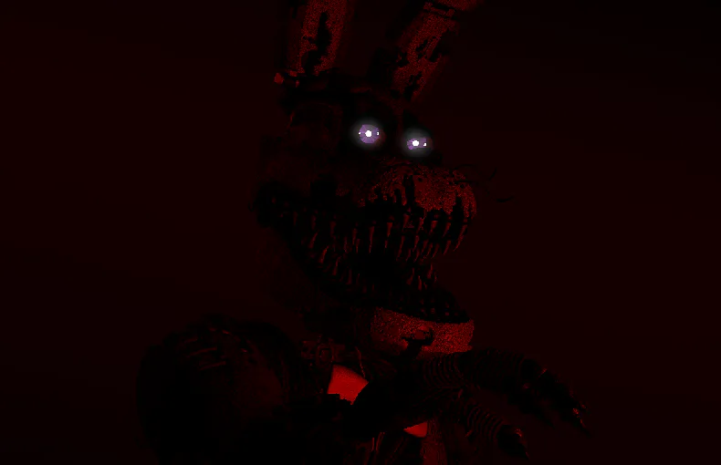 Five Nights at Freddy's 4 Nightmare Bonnie Jumpscare (FNAF 4) on Make a GIF