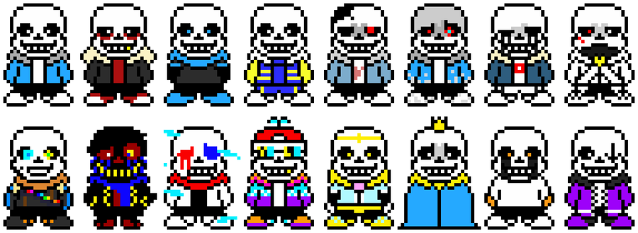 Sans au s pixel art