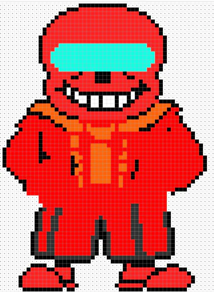 Sans sus pixel art