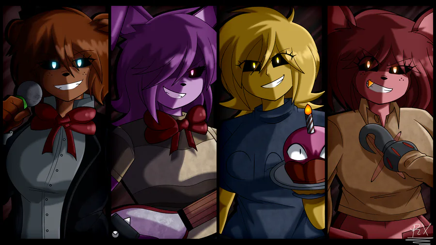 ANIMATRONICS EM VERSÕES ANIME! - FIVE NIGHTS IN ANIME: REBORN 