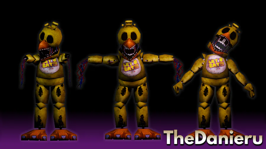 Alfathyrio on Game Jolt: Withered Freddy and Chica in the right corner of  FNAF 1.