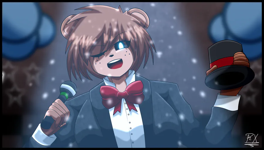 FNIA - Draw Anime Freddy (Five Nights In Anime: Reborn) 