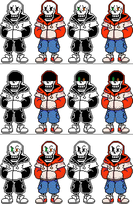 I turned dialog sans sprite into battle one by Dismoralus on DeviantArt